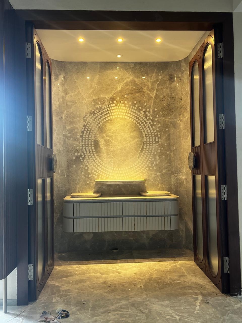 Marble pooja room